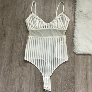 NBD sheer bodysuit XS